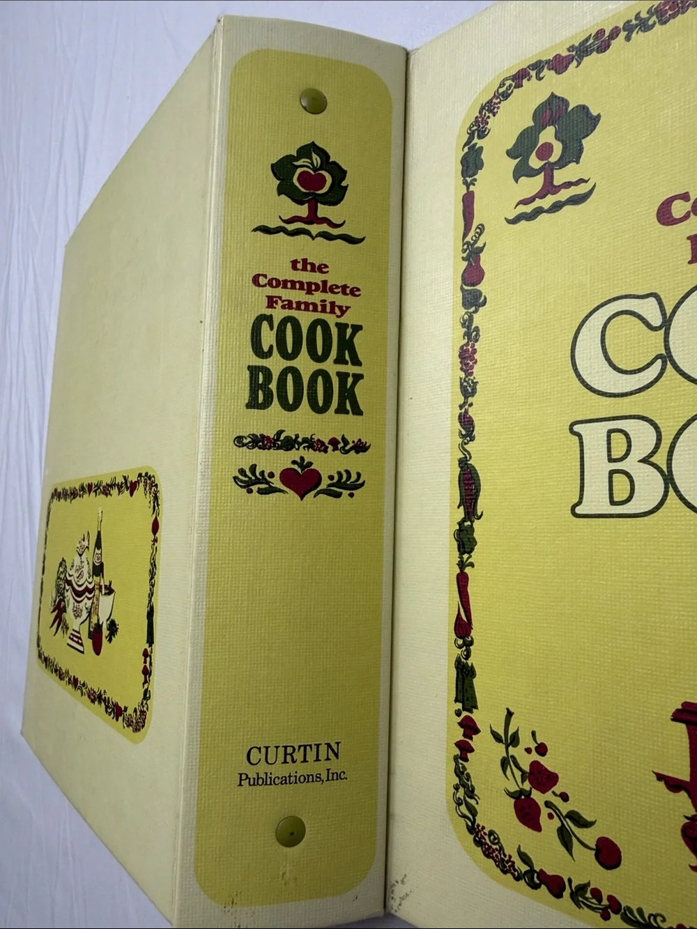 Vintage “The Complete Family Cook Book”- Hardcover 3 ring-binder style.